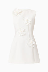 Reina Applique Mini Dress Dress White