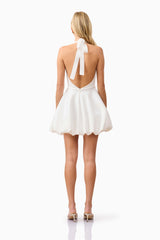 Fiona Halter Mini Dress in White