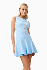 Fiona Mini Dress in Blue