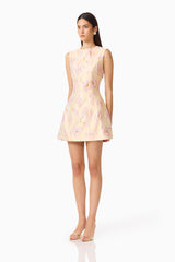 Carys A-Line Mini Dress in Cream