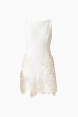 Skye Embellished Mini Dress in White