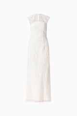 Daelia Embellished Gown White