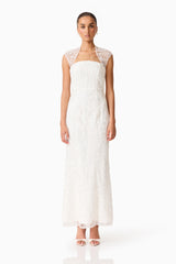 Daelia Embellished Gown White