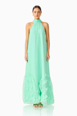 Carla Halter Gown in Mint Green