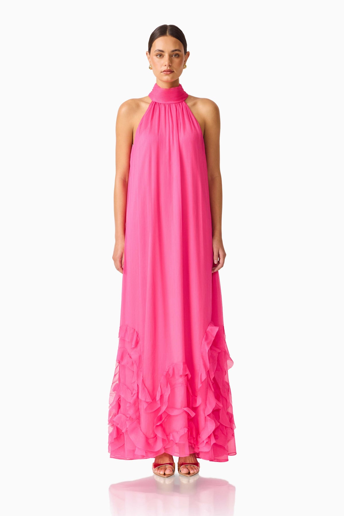 Carla Halter Gown in Pink