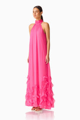 Carla Halter Gown in Pink