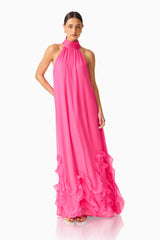 Carla Halter Gown in Pink