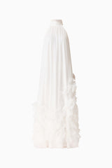 Evelin Halter Gown in White