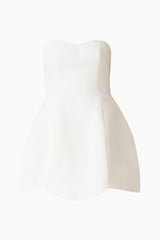 Noralyn Strapless Mini Dress in White