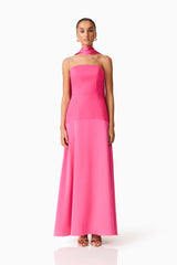 Noralyn Strapless Gown in Pink