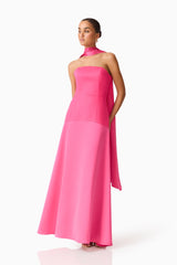 Noralyn Strapless Gown in Pink