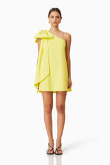 Kennedy Mini Party Dress In Yellow