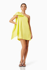 Kennedy Mini Party Dress In Yellow