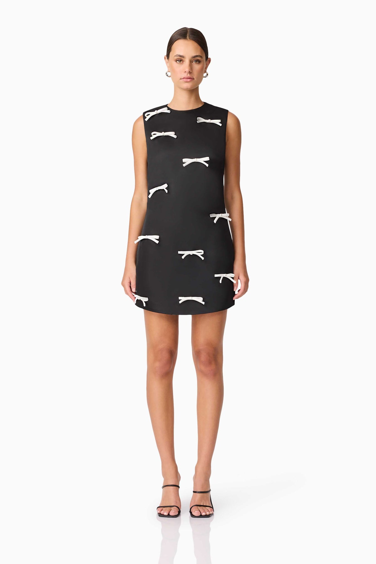 Ursula Mini Shift Dress in Black