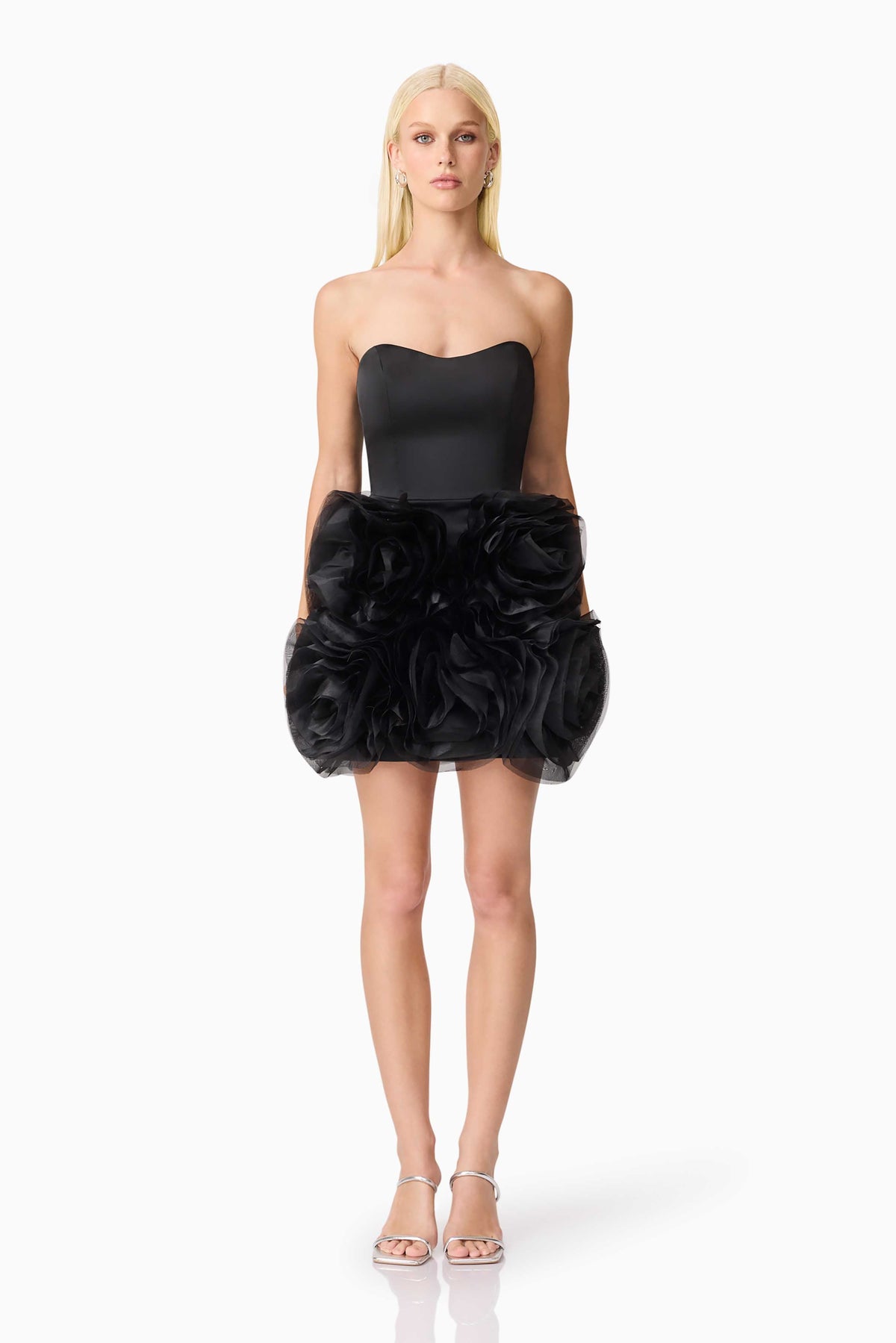 Asher Strapless Mini Dress in Black