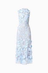 Selene Cocktail Midi Dress Blue