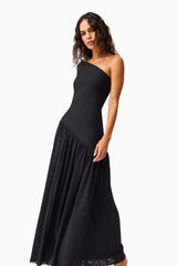 Jesselle Off The Shoulder Gown in Black