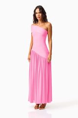 Jesselle Off The Shoulder Gown in Pink