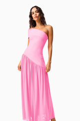 Jesselle Off The Shoulder Gown in Pink