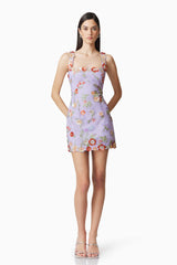 Naya Mini Dress in Purple