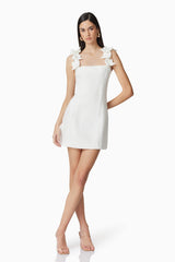 Celia Mini Dress in White