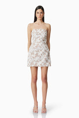 Vonni Party Mini Dress in White