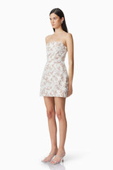 Vonni Party Mini Dress in White