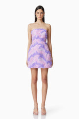Vonni Party Mini Dress in Purple