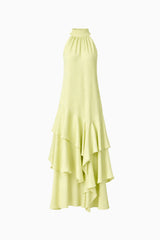 Varella Halter Gown in Pistachio Green