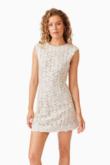 Cali Shift Mini Dress in White
