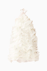 Yvette Halter Mini Dress in White