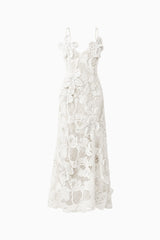 Kyra Crochet Gown in White