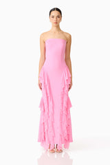 Amelina Strapless Gown in Pink