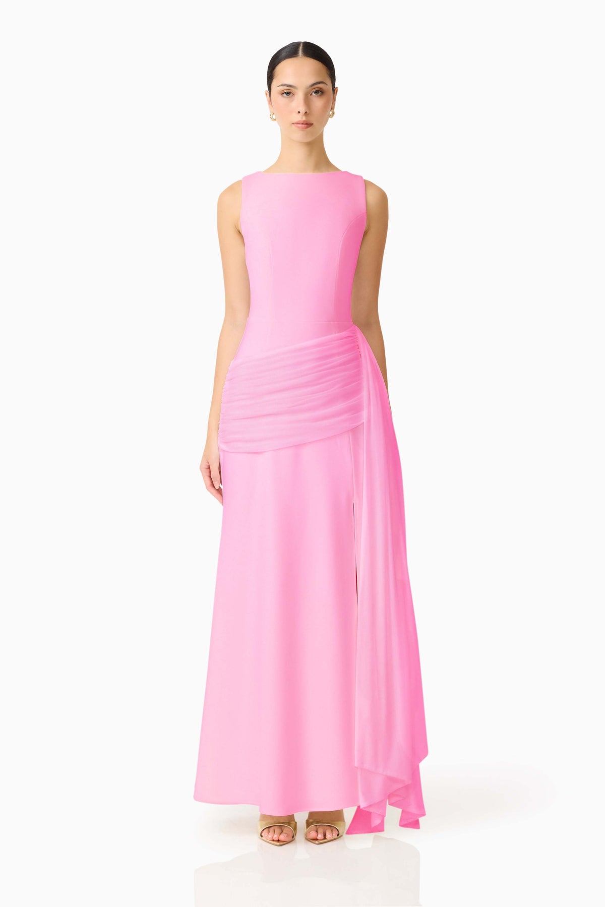 Amelina Sash Gown in Pink
