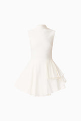 Nydia A-Line Mini Dress in White