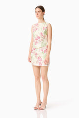 Greta Embroidered Set in Cream & Pink Floral