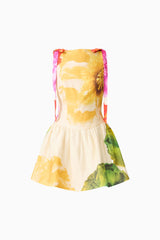 Lilia A-Line Mini Dress in Multi Floral
