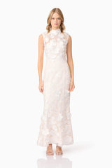 Yvette 3D Gown in White