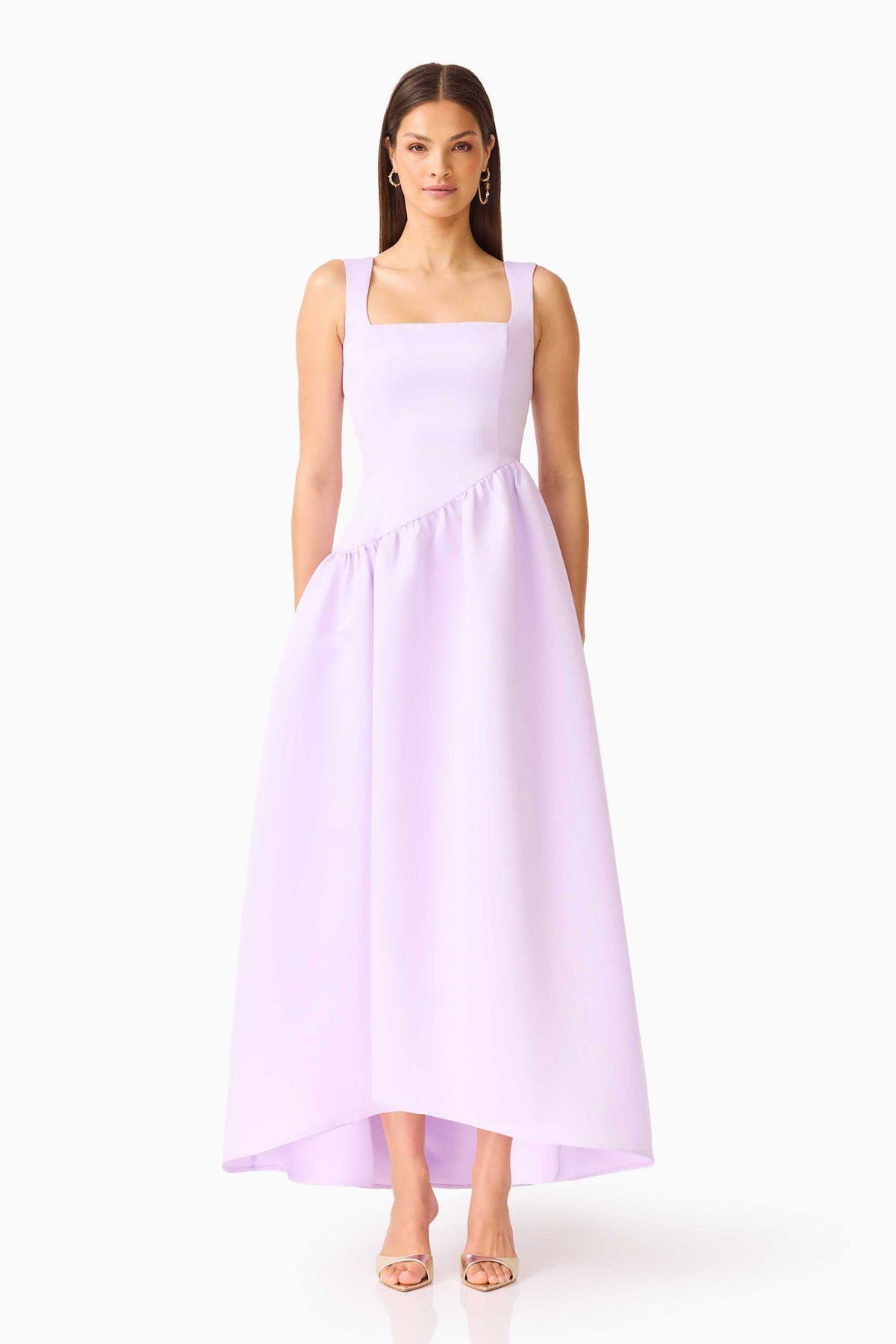 Ruelle A-Line Maxi Dress in Purple