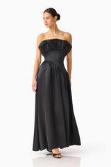 Laurel Sleeveless Maxi Dress in Black