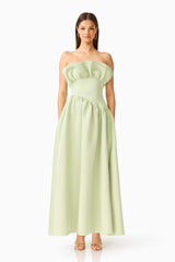 Laurel Sleeveless Maxi Dress in Sage Green