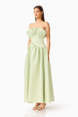 Laurel Sleeveless Maxi Dress in Sage Green