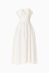 Laurel Sleeveless Maxi Dress in Pearl White