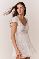 Edena Cotton Victorian Mini Dress