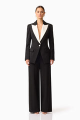 Leonie Wide Leg Pants In Black