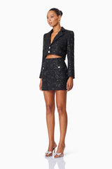 Adeline Mini Two Piece Set In Black