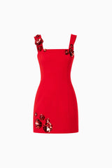Emma Eventwear Mini Dress In Red