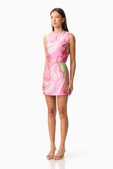 Mirella Top & Skirt Set in Pink