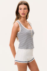 Elenabell Cotton Lace-Trimmed Tank