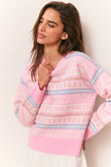 Emberly Wool Fair Isle Pullover